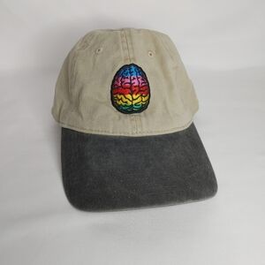 Urban Outfitters Otto Adjustable Baseball Cap Rainbow Brain Hat